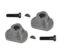 perfektGarten 2 supporti lama + viti R+L + cuneo compatibile con Massey Ferguson Sabre compatibile con Solo compatibile con Stiga