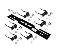 perfektGarten Lama per scarificatore per tosaerba, smacchiatore + 6 molle doppie temprate