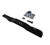 perfektGarten Lama per tosaerba da 51 cm + supporto lama + cuneo + vite compatibile con Scheppach