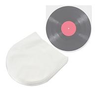 PERFETSELL 50 Buste per Dischi in Vinile da 30 cm Custodie per Dischi Semi-Trasparenti Buste Interne per Dischi in Vinile a Forma di U Custodie Protettive per Dischi Vinile