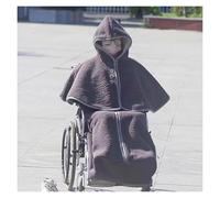Perfetta per tenere le gambe al caldo Coperta per Coperta con scialle addensato Mantello antivento Poncho con cappuccio, Coperta termica da viaggio con copertura accogliente for sedia a rotelle fodera