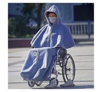Perfetta per tenere le gambe al caldo Coperta per Coperta con scialle addensato Mantello antivento Poncho con cappuccio, Coperta termica da viaggio con copertura accogliente for sedia a rotelle fodera