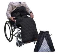 Perfetta per tenere le gambe al caldo Coperta per Impermeabile, la scelta migliore for gli utenti su sedia a rotelle che vogliono uscire, sedia a rotelle foderata in pile 120x116 cm,Grigio(Black)