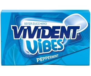 PERFETTI VAN MELLE ITALIA Srl VIVIDENT VIBES PEPPERMINT 23 G SENZA GLUTINE CON EDULCORANTI