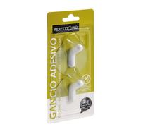 PERFETTO - 16952 - Gancio adesivo - mod.R - Perfetto - conf. 2 pezzi - 99845 - Conf. da 1 Pz. - 16952