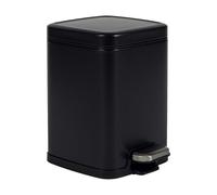 PERFETTO - 28151 - Bidone Pico - con pedale e vaschetta - 4 L - nero satinato - Perfetto - 103033 - Conf. da 1 Pz. - 28151