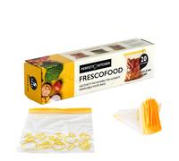 PERFETTO - 29161 - Buste per alimenti FrescoFood - small - 21 x 21,5 cm - PE - Perfetto - conf. 20 pezzi - 99348 - Conf. da 1 Pz. - 29161