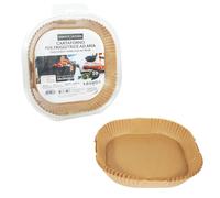 PERFETTO - 29386 - Vaschette cartaforno per friggitrice ad aria - in astuccio - 20 x 20 x 4,5 cm - avana - Perfetto Kitchen - conf. 50 pezzi - 103910 - Conf. da 1 Pz. - 29386