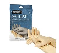 Perfetto 94117 Blister 2 Guanti In Lattice Satinati, Bianco, Taglia M/7
