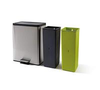 Perfetto Bin Pattumiera Differenziata Coll. Ricicla - Lt. 20+20 - Inox Satinato - 6000 Gr