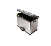 Perfetto Bin Pattumiera raccolta differenziata a pedale Recicla 3 x 12lt Pattumiera raccolta differenziata a pedale Recicla 3 x 12lt