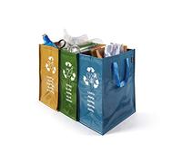Set riciclo 3 borsoni per rifiuti differenziati