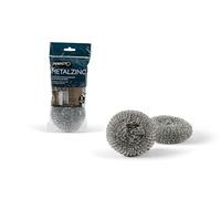 PERFETTO - 0280C - Spugna zincata - 30 gr - metallo zincato - Perfetto - conf. 2 pezzi - 74079 - Conf. da 1 Pz. - 0280C