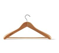 Perfetto Piu' Attaccapanni in legno spalla larga, 44 cm Attaccapanni in legno spalla larga, 44 cm