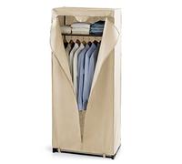 Perfetto Gastone Armadietto, Metallo e Tessuto, Ecru, 80x50x180 cm