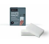 Perfetto Whitemagic Confezione 2 Spugne Cancella Macchie, Melamina, Bianco, 12x2.5x6 cm