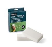 Perfetto Whitemagic Confezione 2 Spugne Cancella Macchie, Melamina, Bianco, 12x2.5x6 cm