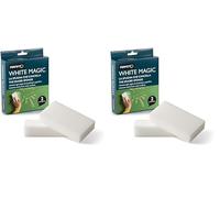 Perfetto Whitemagic Confezione 2 Spugne Cancella Macchie, Melamina, Bianco, 12x2.5x6 cm (Confezione da 2)