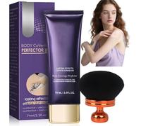 Perfezionatore di Copertura per il Corpo, Perfezionatore dell'Incarnato con Pennello Extra Grande per il Trucco del Corpo, Crema per la Copertura dei Tatuaggi (A)