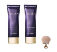 Perfezionatore per tutto il viso, con pennello trucco corpo extra large, crema coprente per tatuaggi, correttore corpo a copertura totale waterproof, correttore a lunga tenuta anti-sudore (2Pcs)
