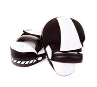 perfk 1 Paio di guantoni da Boxe curvi, Articoli per Il Fitness, Guanti da Sparring in Pelle PU, Bersaglio per la Mano da Boxe per l'allenamento nel, Bianco