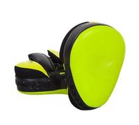 perfk 1 Paio di guantoni da Boxe curvi, Articoli per Il Fitness, Guanti da Sparring in Pelle PU, Bersaglio per la Mano da Boxe per l'allenamento nel, Verde