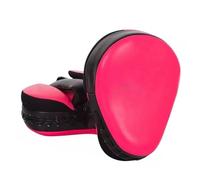 perfk 1 Paio di guantoni da Boxe curvi, Articoli per Il Fitness, Guanti da Sparring in Pelle PU, Bersaglio per la Mano da Boxe per l'allenamento nel, Rosa