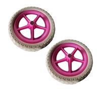 perfk 1 Paio di Ruote di Ricambio per Bici da Equilibrio, Leggere, Antiscivolo, per Riparazione e Manutenzione, Regalo di Compleanno, Giocattoli Non, Rosa