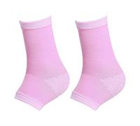perfk 1 Paio di Supporti per Piede E Caviglia per Bambini Muay Thai, Cavigliere Protettive con Calzino in Nylon, Adatte per Arti Marziali Miste, per Ba, ROSA