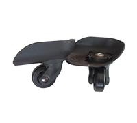 perfk 1 Paio Ruote Ricambio Valigie Trolley Girevole Protettiva Flessibile Silenziosa