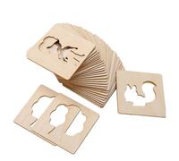 perfk 1 Pezzo Stencil Da Disegno per Bambini E Prescolari Modello Pittura in Legno Riutilizzabile per Scrapbooking Decorazioni Fai Da Te Realizza, 32 pezzi