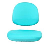 perfk 1 Set Coprisedile da Ufficio per Computer con Stampa Elasticizzata, per seggiola Girevole Rimovibile E Lavabile, Ciano