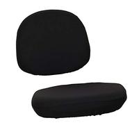 perfk 1 Set Coprisedile da Ufficio per Computer con Stampa Elasticizzata, per seggiola Girevole Rimovibile E Lavabile, Nero