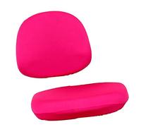 perfk 1 Set Coprisedile da Ufficio per Computer con Stampa Elasticizzata, per seggiola Girevole Rimovibile E Lavabile, Rose Red