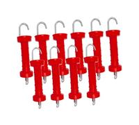 perfk 10 Pezzi Maniglia per cancello Elettrico per Recinzione isolata, Maniglie per cancello a Molla, Maniglie per Porta di Recinzione Professionali con