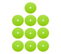 perfk 10x Marcatori Coni Piatti Punti da Pavimento Piatti Multiuso Dischi Antiscivolo 15 cm per Calcio velocità Sport Agilità Calcio, Verde