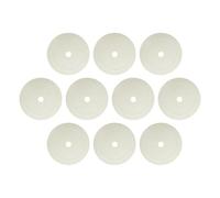 perfk 10x Marcatori Coni Piatti Punti da Pavimento Piatti Multiuso Dischi Antiscivolo 15 cm per Calcio velocità Sport Agilità Calcio, Bianco