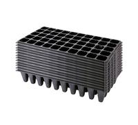 perfk 12 vassoi per piantine da con Foro e Foro di drenaggio, vassoi Multiuso per la Coltivazione di microgreens per Frutta da Fattoria da Interno, 50 Celle