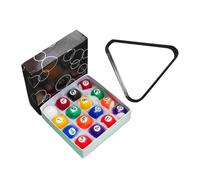 perfk 16 Pezzi Mini Biliardo Palle Piccole Tavolo Accessori Biliardo Resina Numerate Superficie Facile da Pulire Adatto per Bambini Gioco Domestico, Pallina da 3.8 cm