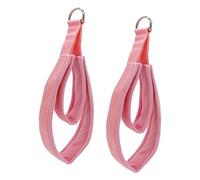 perfk 2 Pezzi Cinghie Pilates Cinghie Pilates Cinghie Presa Comoda Durevole per Reformer Anelli a D Cinghie per Esercizi Fitness Principi, Rosa