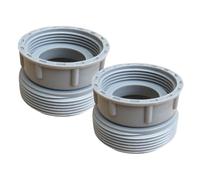 perfk 2 Pezzi Connettore di prolunga per Scarico lavello Giunto di Raccordo in PP Adattatore per Tubo di riduzione per lavello, da 45 Mm a 58 Mm