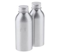 perfk 2 Pezzi/kit Contenitore Ricaricabile per Flacone Cosmetico per Liquidi, Succhi Fai Da Te, Succhi di Medicina Tradizionale Cinese, Succhi di Verdura, P, Argento, 120ml