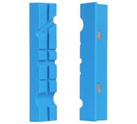 perfk 2x Copri-ganascia per morsa protettiva Accessori Golf Universale Lavorazione del legno Multi-scanalatura Multiuso Gomma Casa Morsa multiuso