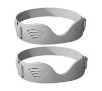 perfk 2X Ginocchiere, Cinghie di Supporto per Rotula, Stabilizzatore per Rotula Regolabile per Esercizi, Fitness, Pallavolo, Giovani, Grigio