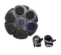 perfk 3 Pezzi Bersaglio da Boxe Musicale Macchina Elettronica Sacco da Pugilato Bersaglio di Reazione con Luci E Adatto per Esercizio Fisico a Casa di, Nero