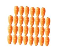 perfk 30 Pezzi di Perline Artigianali, Ghirlanda di Perline di Legno pasquali, Regali di Compleanno, di Legno a Forma di Carota, Decorazioni pasquali per la