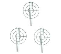 perfk 3x PEONY Support Gages Support Support Stends Elegant Metal Frame di arrampicata robusta Trellis crescere attraverso i cerchi per il cortile rosa, Cerchio