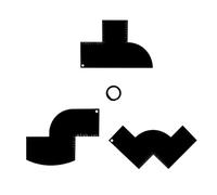 perfk 3x Scheda di miglioramento per barbieri Strumento per modellare l'attaccatura dei capelli per uomo con indicatori di misurazione Facile da pulire