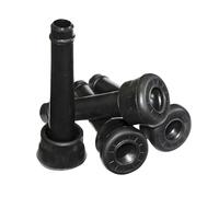 perfk 4 Pezzi di Fodere per tettarelle morbide, pratiche e comode per Accessori per l'allevamento del Bestiame per aziende lattiero-casearie, Fodere per, Nero