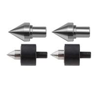 perfk 4pcs Punta Centrale Girevole Precisione Girevole in Acciaio Punto di Centraggio Chiave Ingranaggi Trapano Mandrini Accessori Fai Da Te, Realizzati in
